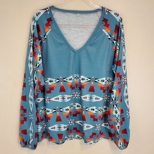 Southwest Print Top